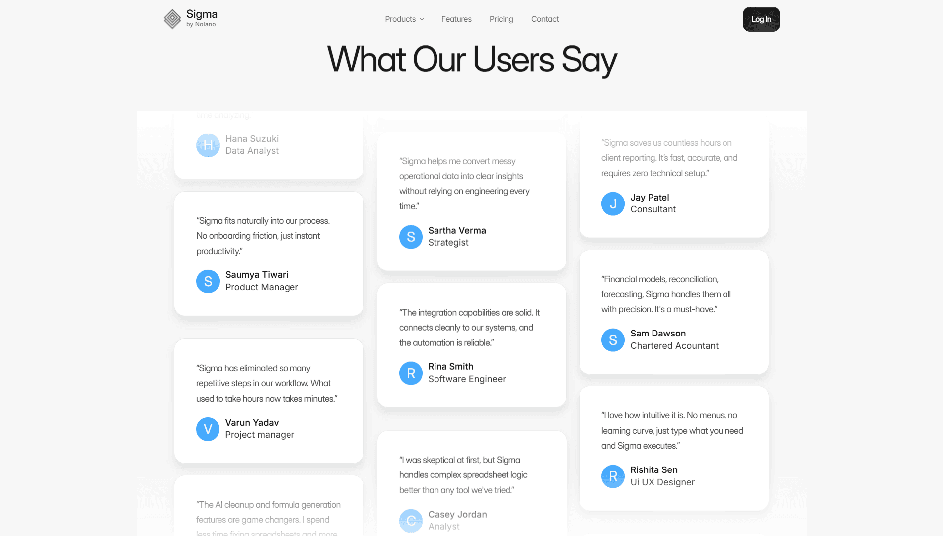 Role of this section: Reduce adoption anxiety by letting users validate the value through role-relevant testimonials.