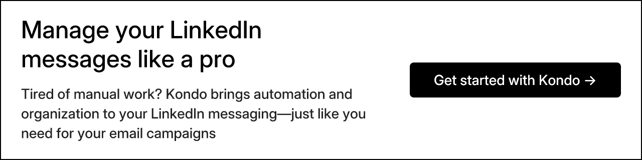 Manage your LinkedIn messages like a pro