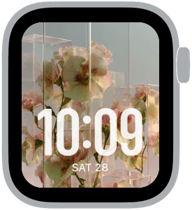 Glass Garden Apple Watch face — delicate floral gift pick