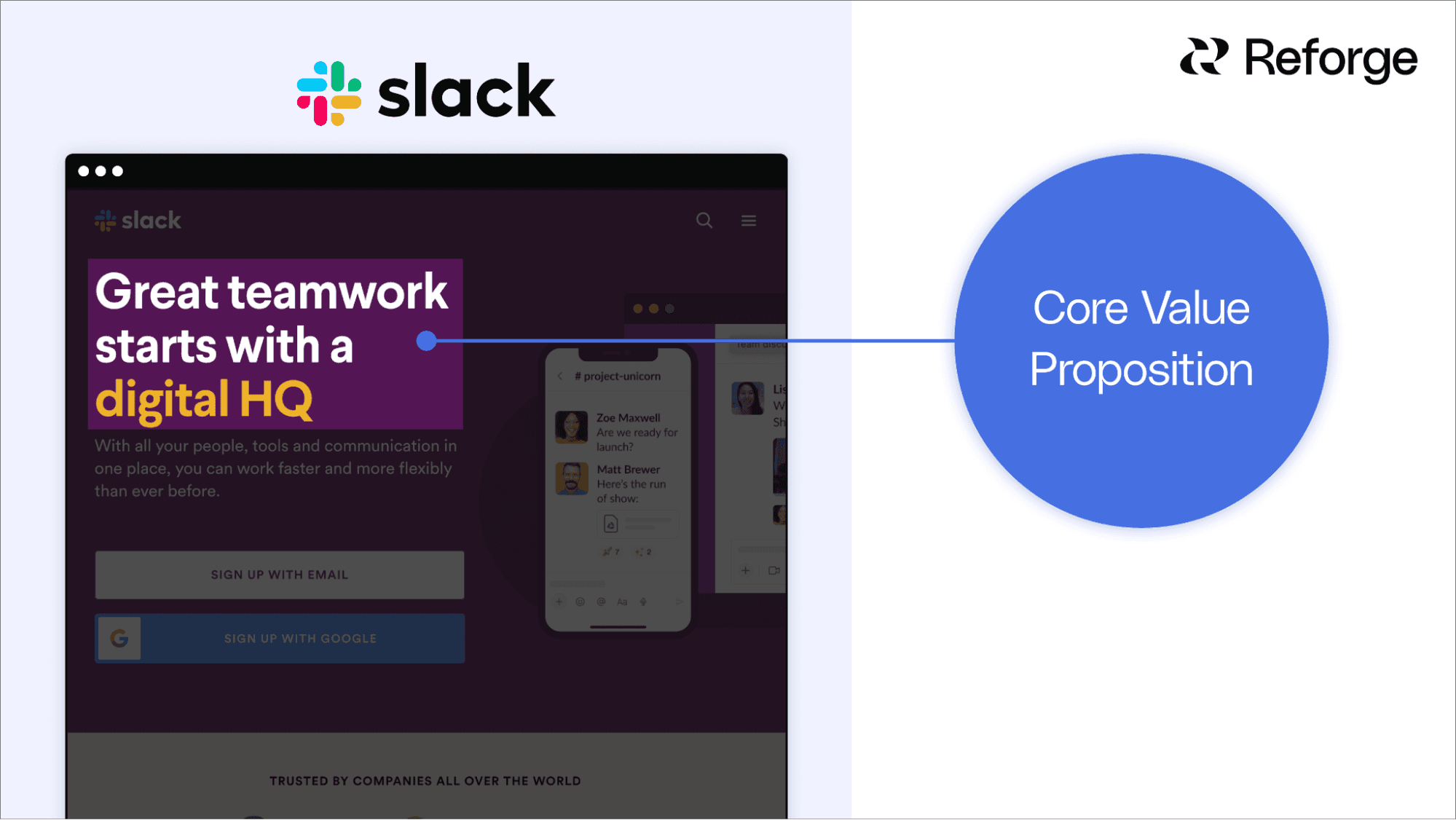 How To Write A Value Proposition - Slack Value Proposition Example