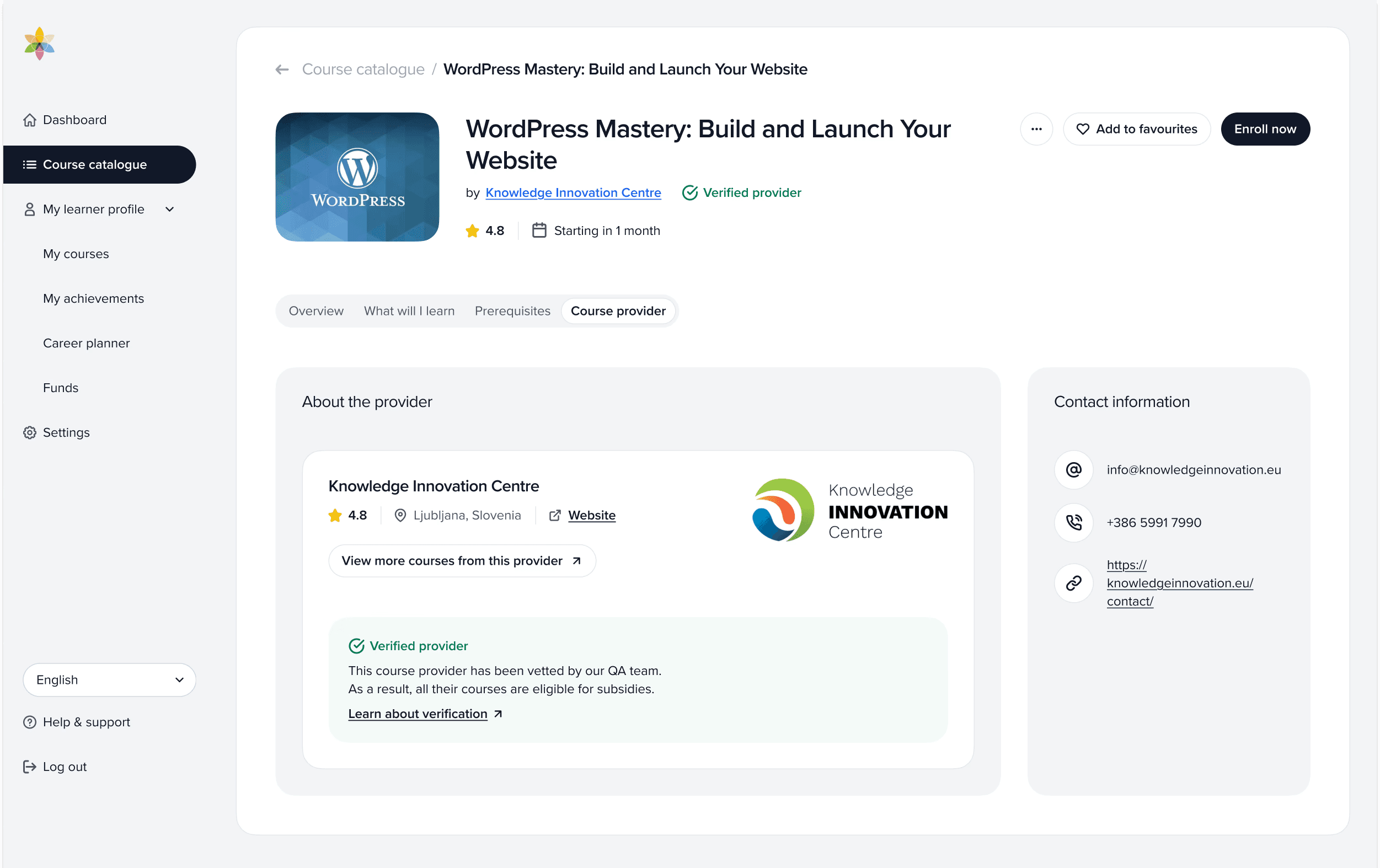 RALExILA single course 3
