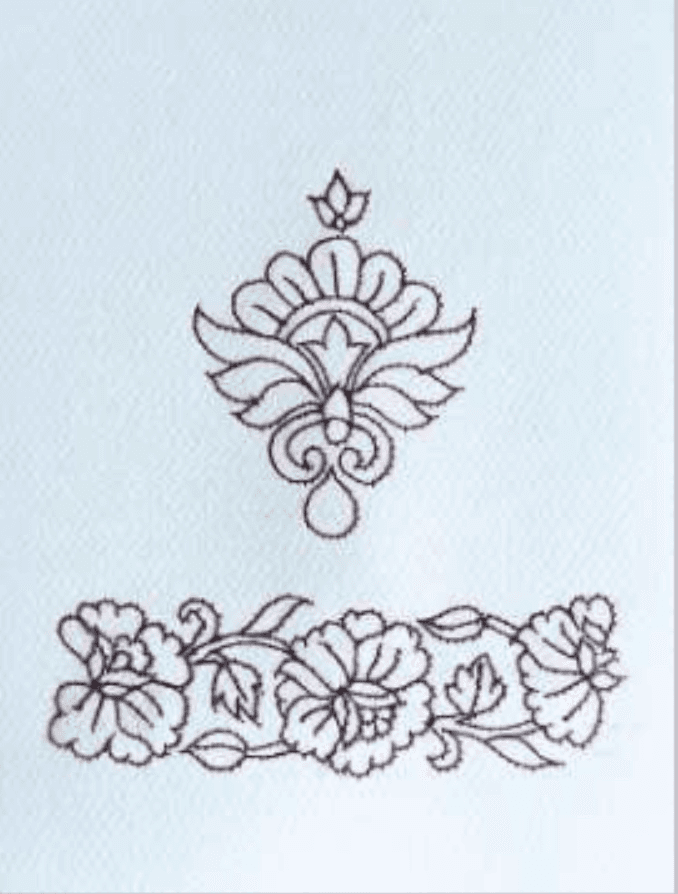 herd of sheep on road painting