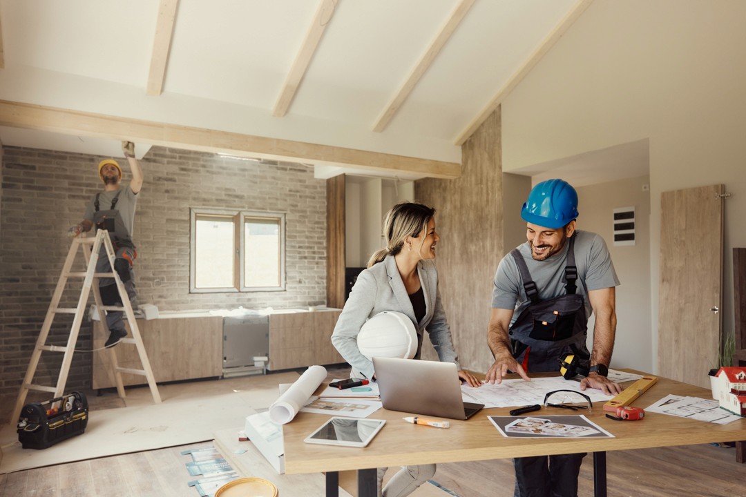 Bauplanung in einem neuen Haus