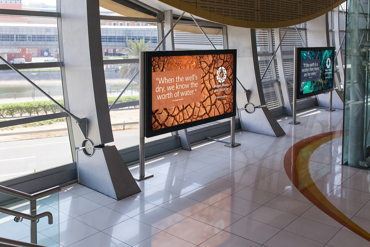 Water Peace Security billboard