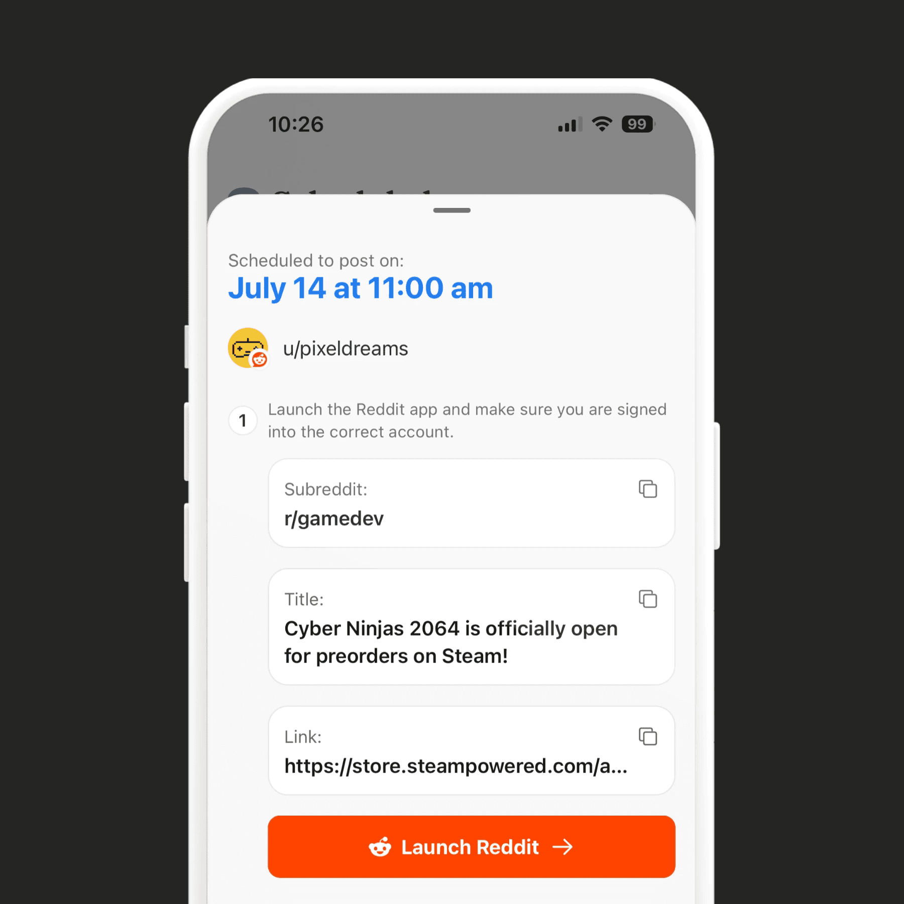 Notification Posting