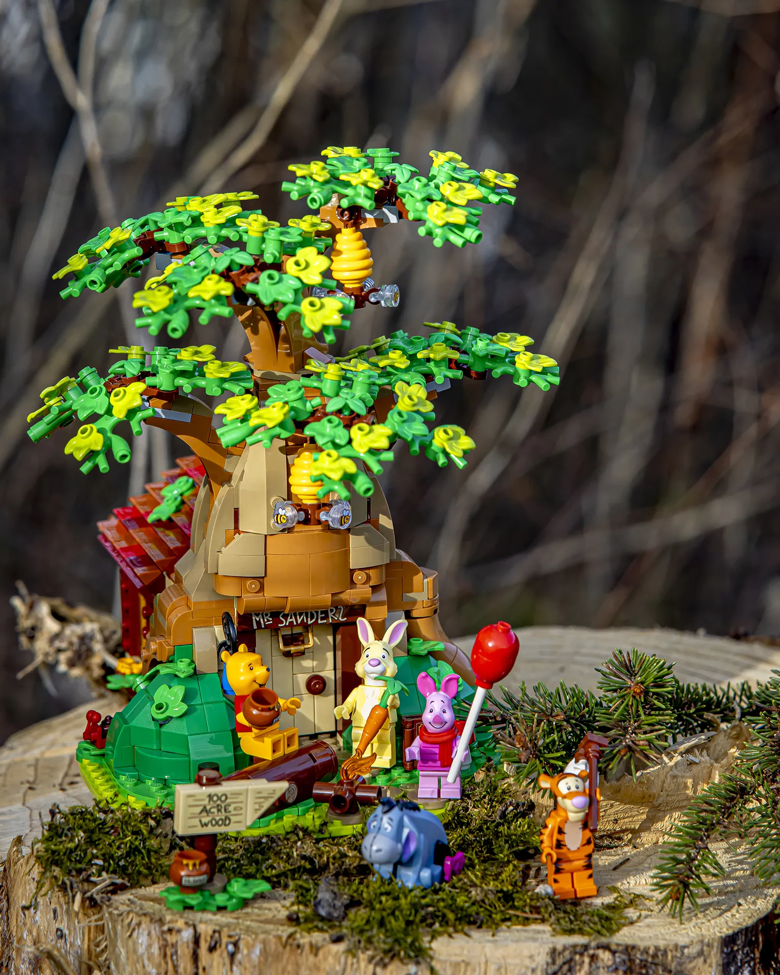 LEGO® Ideas Ole Brumm sett med hans hus og sine venner
