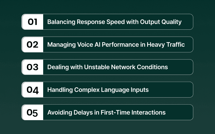 Technical Challenges in Reducing Latency