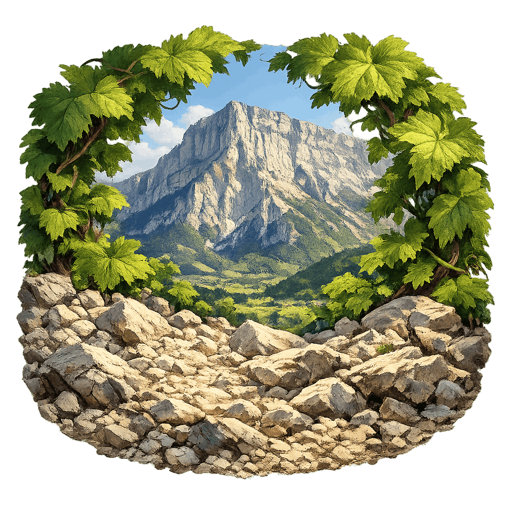 Detailed graphic of the Apremont wine region.