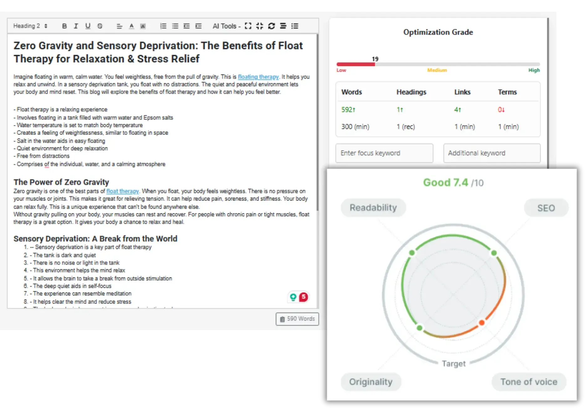 Content Grader & Optimizer