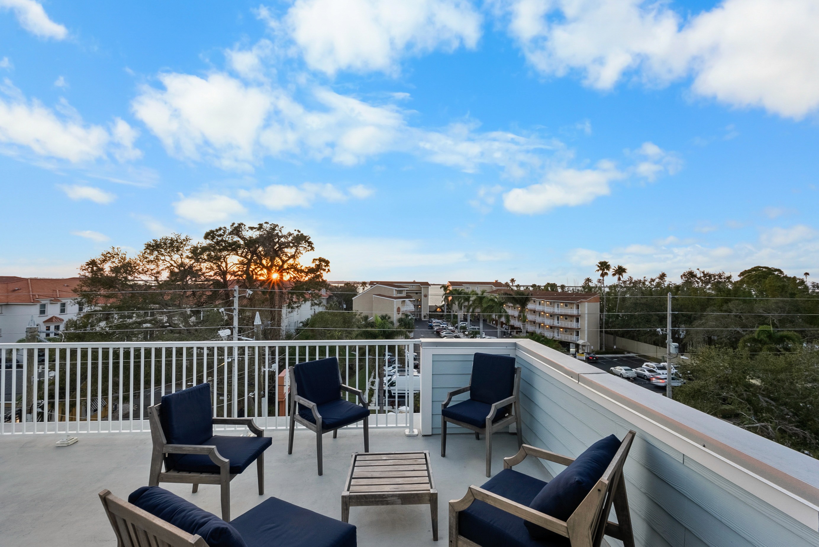 Rooftop rental view.