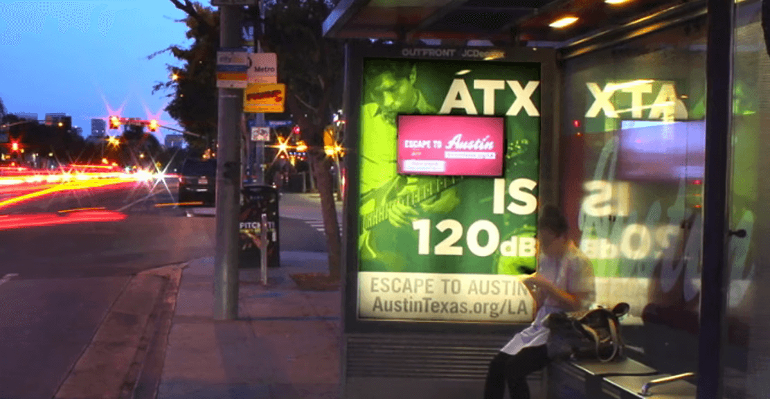 bus shelter branding advertisement design