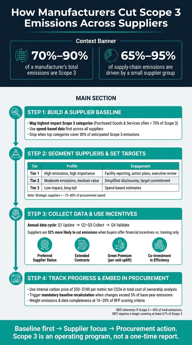 How Manufacturers Reduce Scope 3 Emissions Across Their Supply Chain