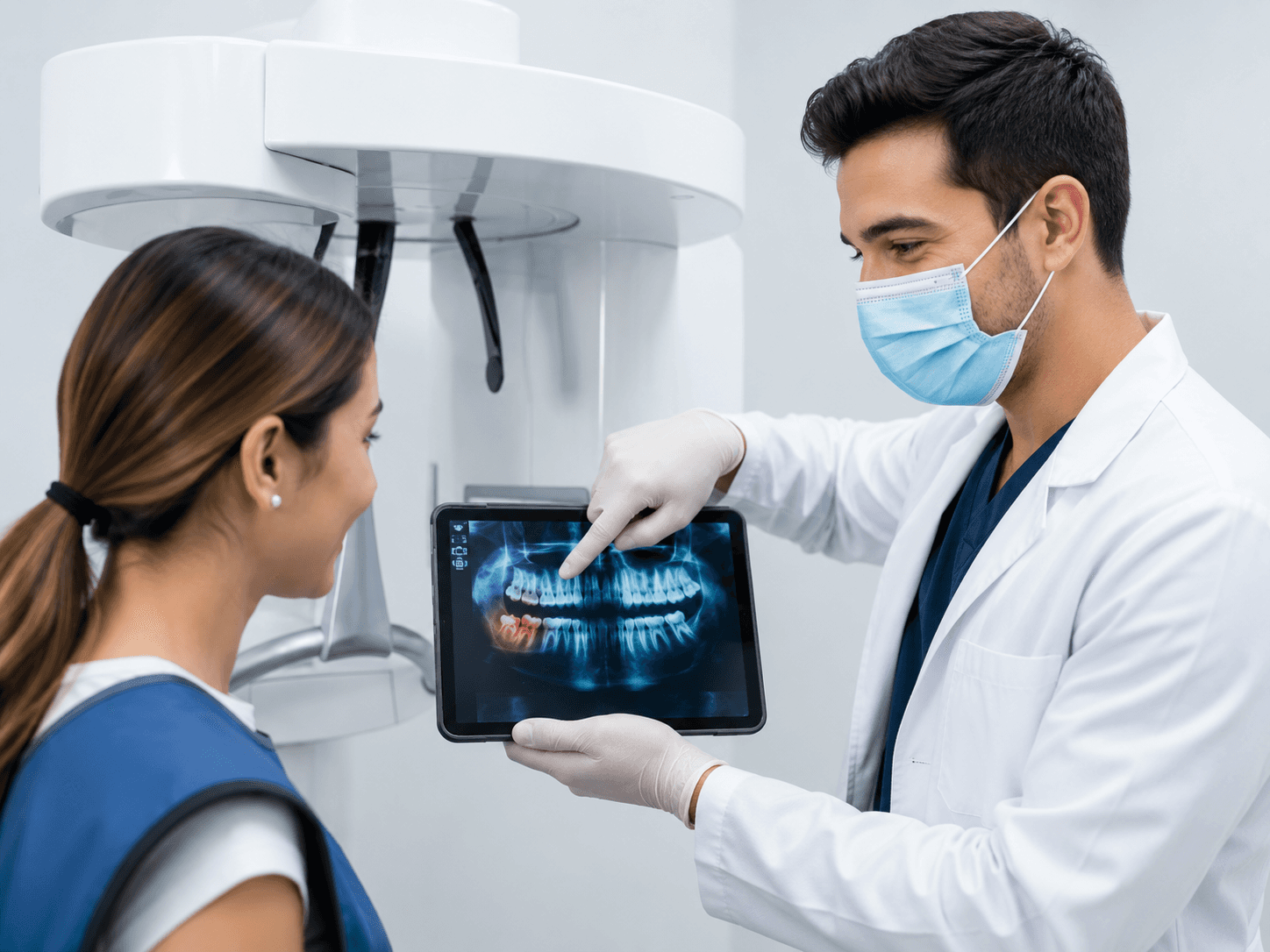Dentist Showing Tooth