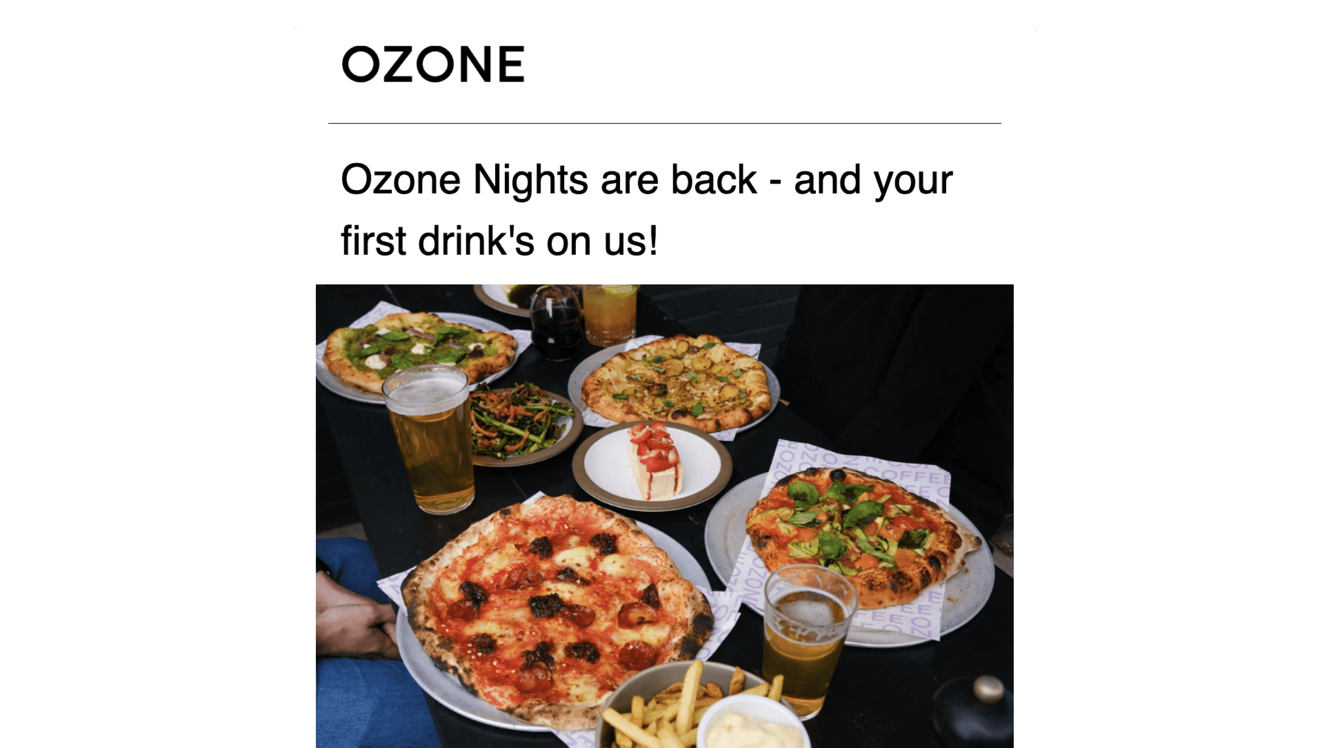 Ozone newsletter example