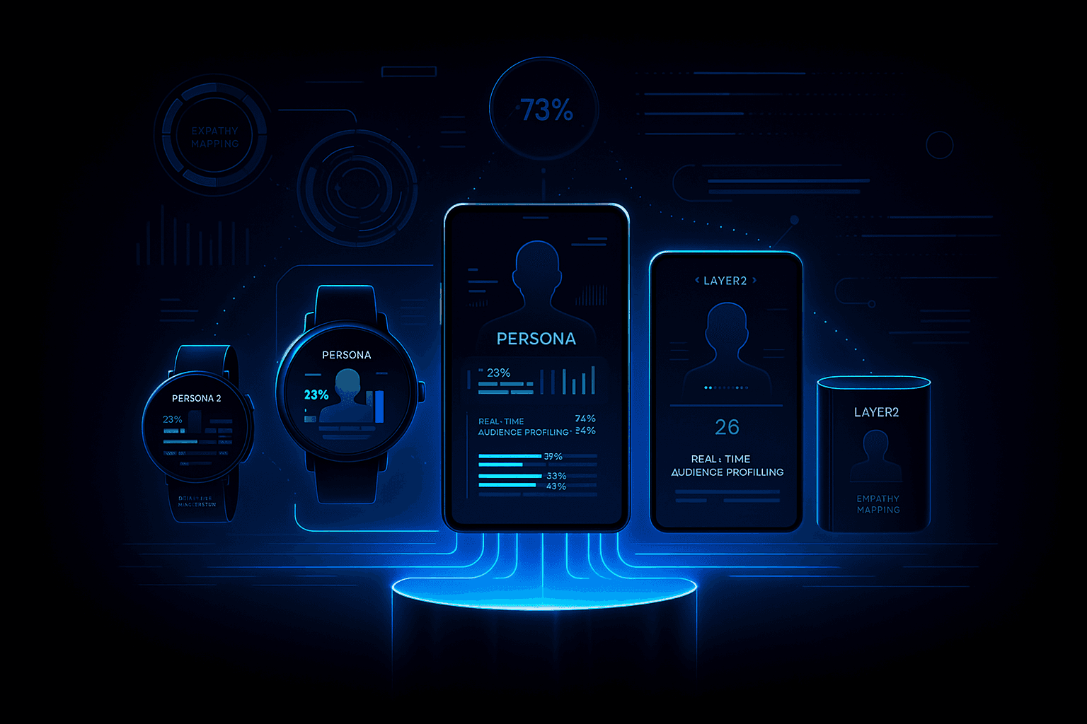 User personas adapting in real time on various edge devices