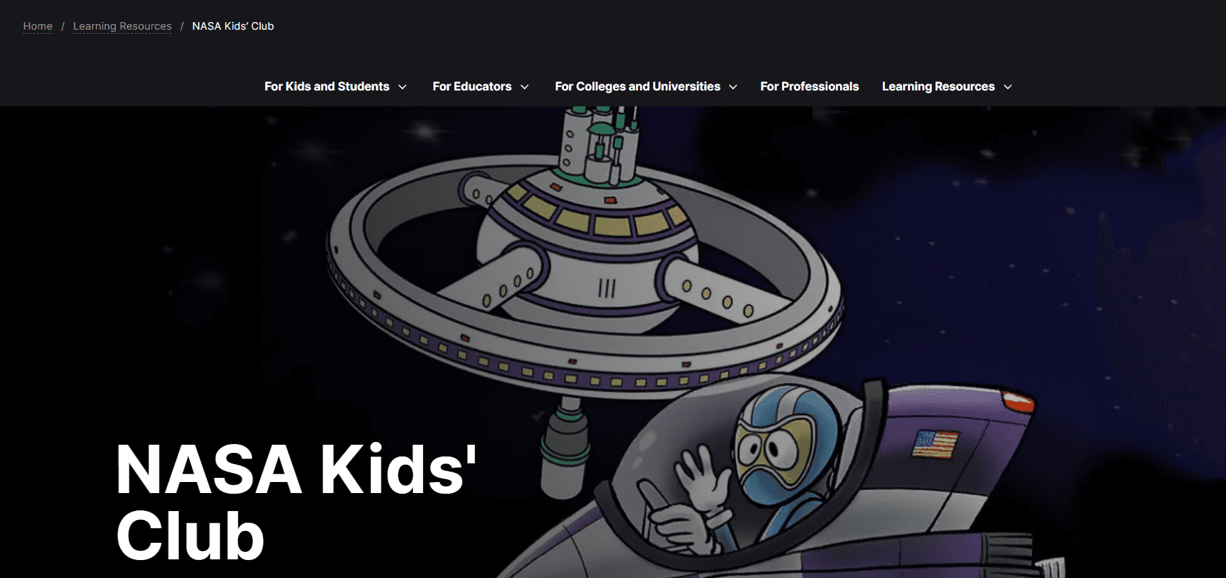 nasa kids club - Fun Websites for Kids
