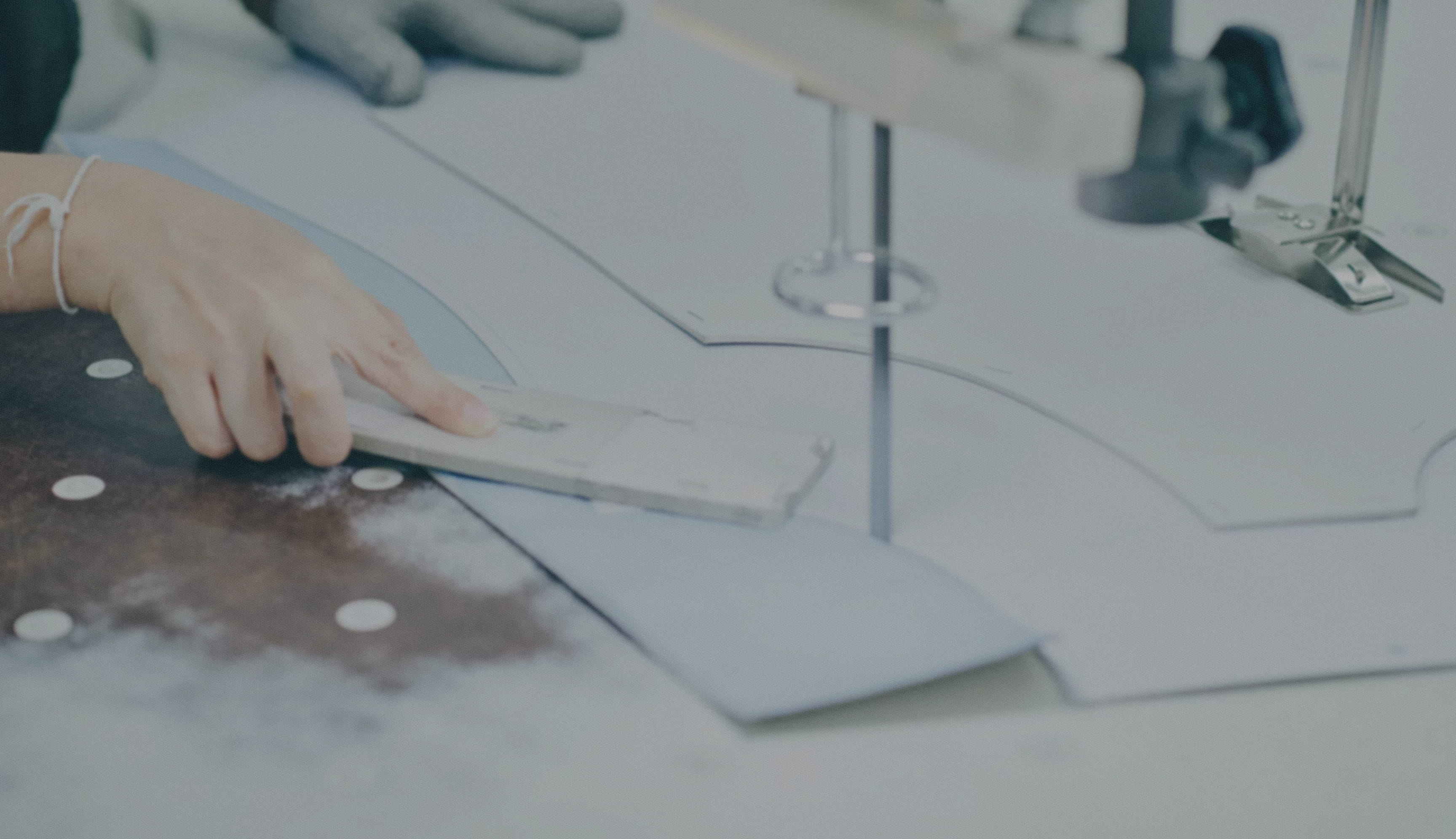 Dynamic picture of a cyclist riding downhill