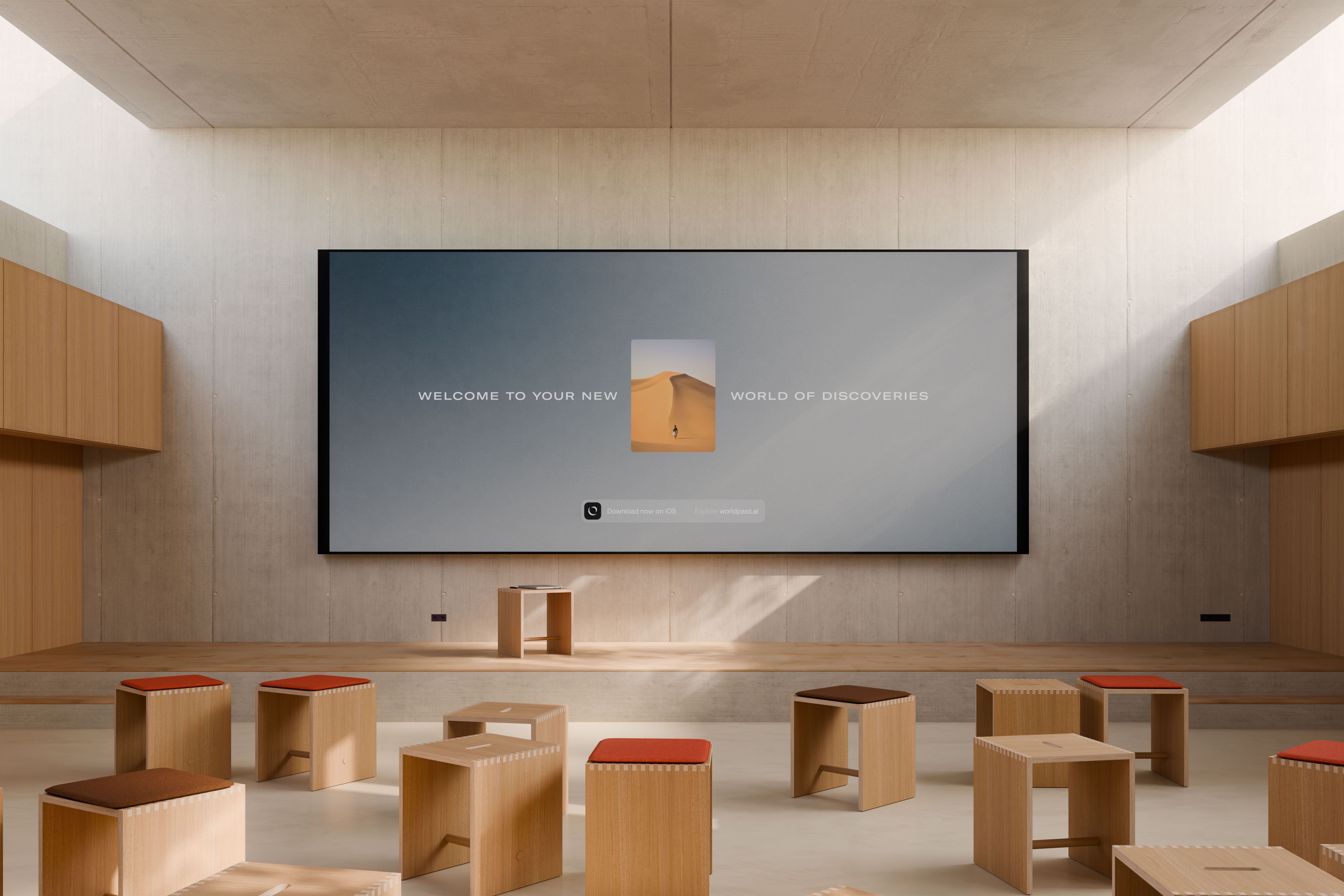 Streetside billboard with flyposters of the Batch.Works brand and illustrations