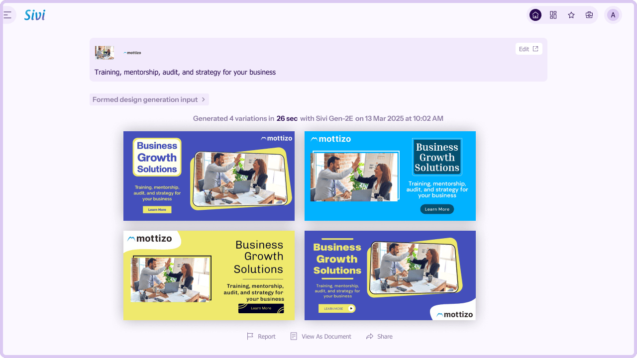 Sivi: AI Facebook Ad Design Generator