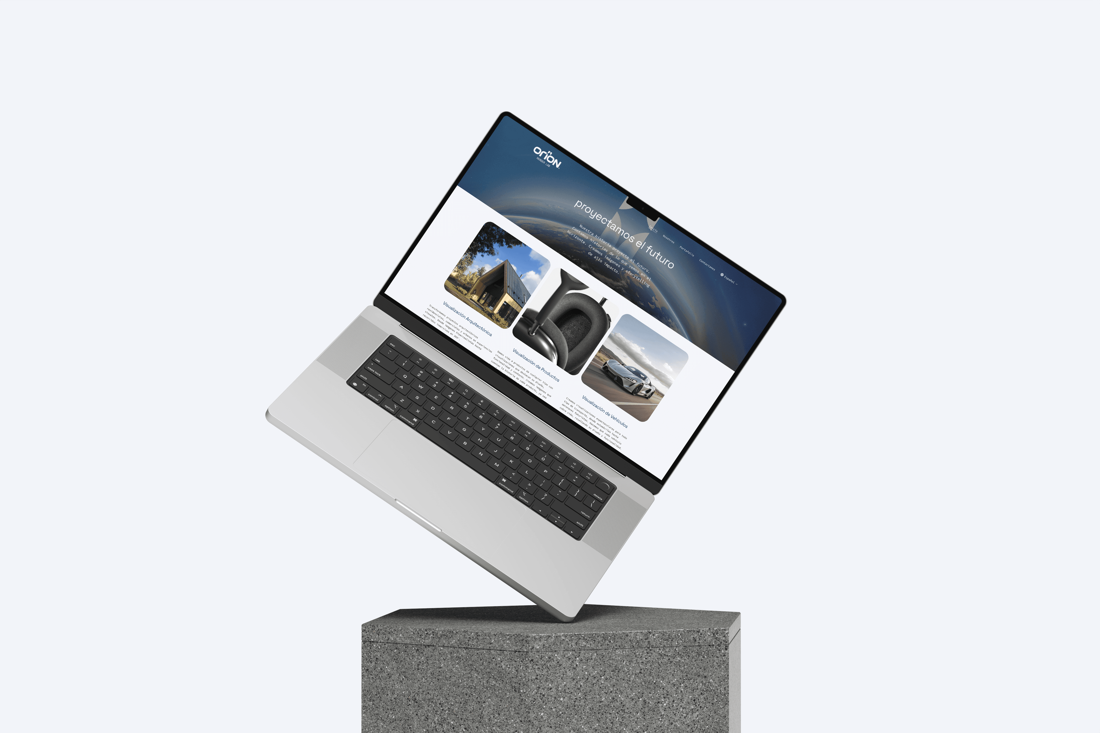 Landing page Orion