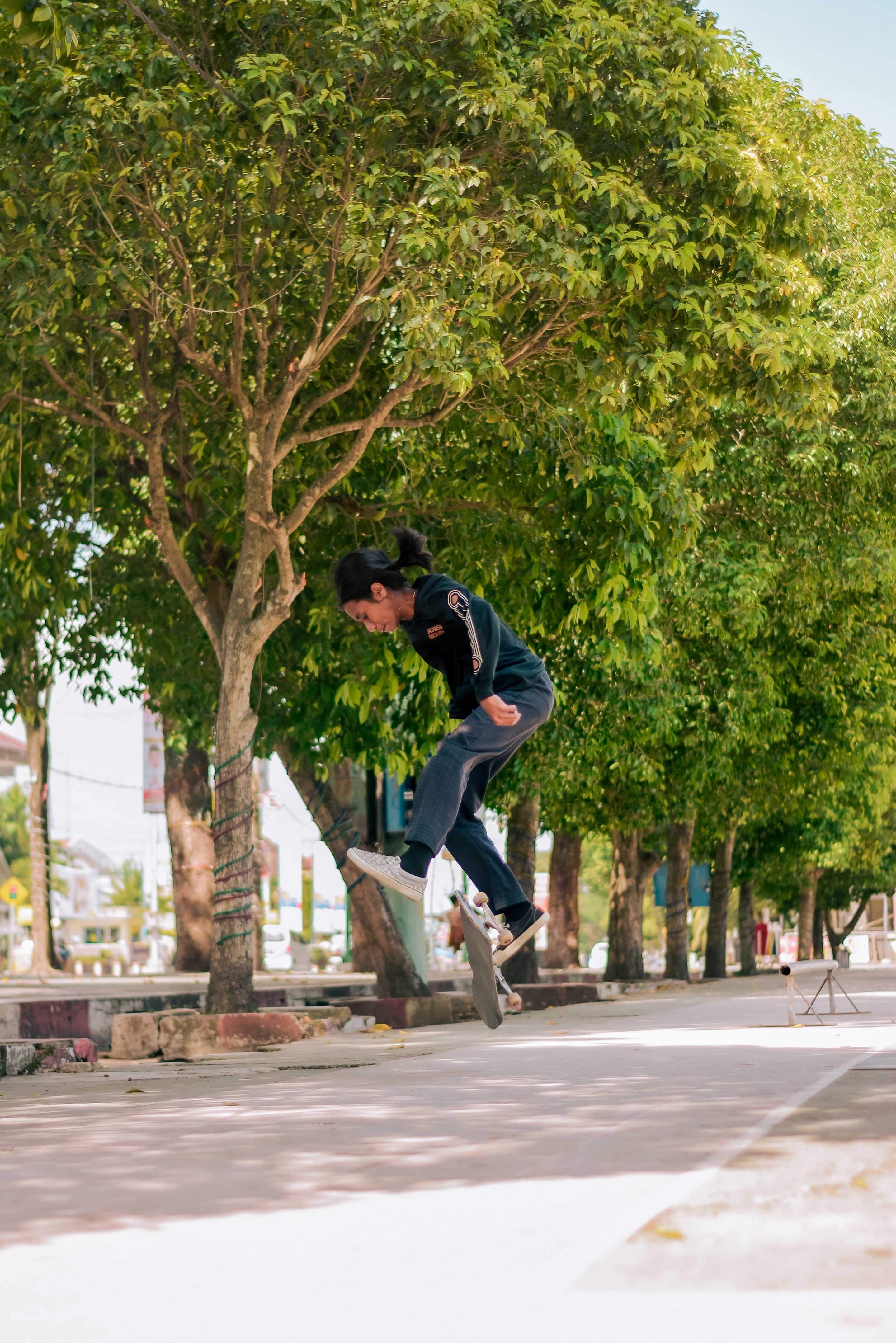 People Skating at Jember Town Square