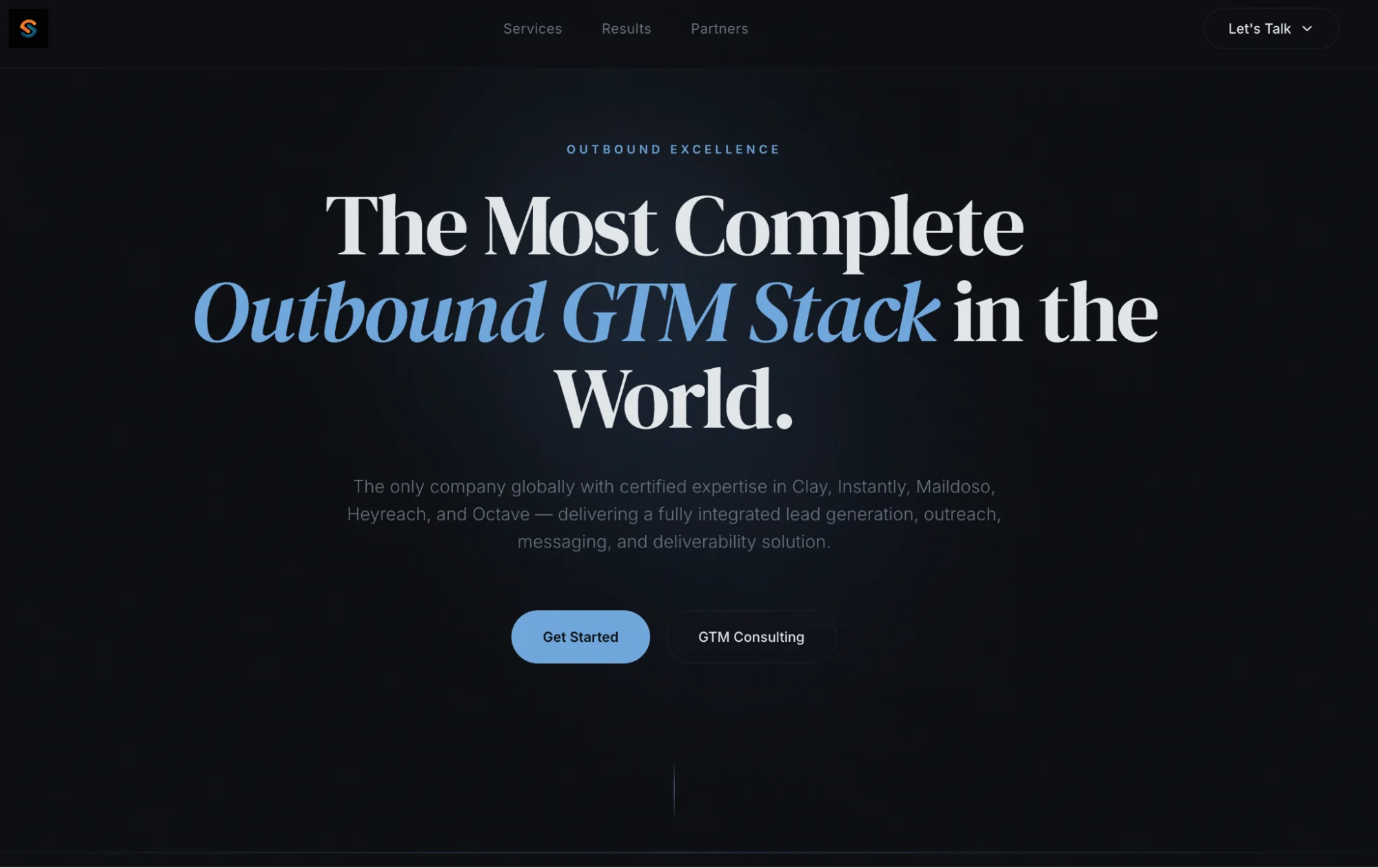 Content Marketing Media homepage: outbound and personalized video agency