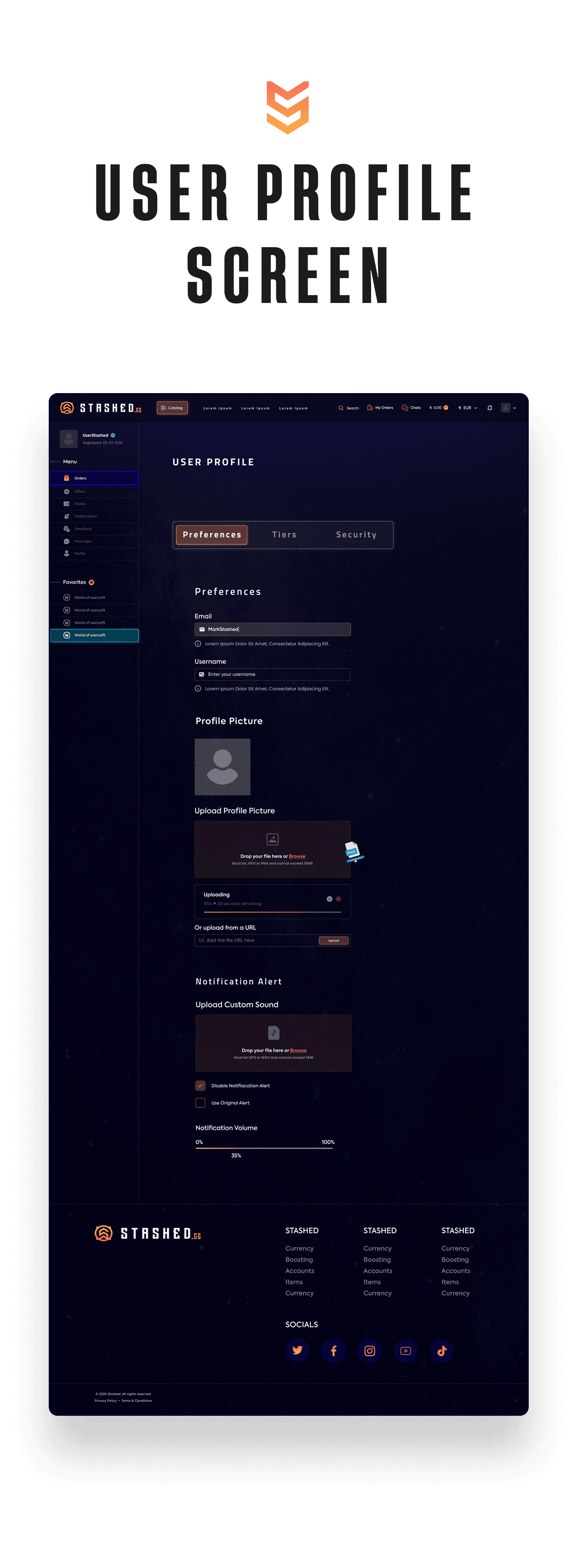 User Profile Screen