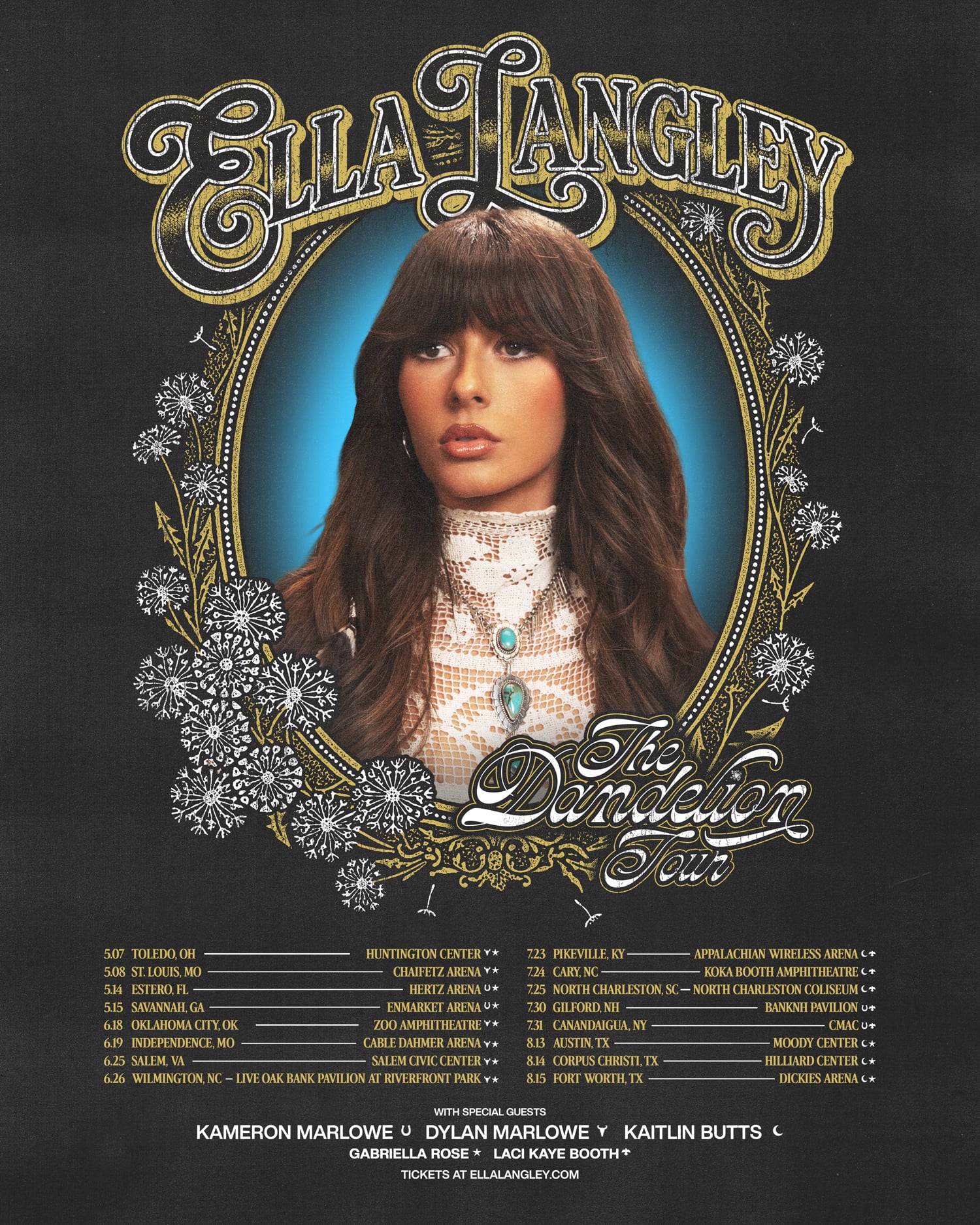 ella langley tour poster