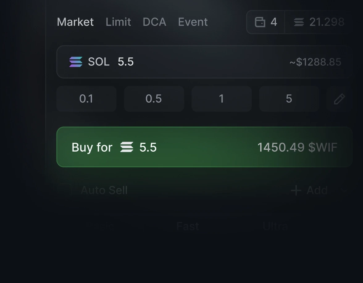 Trojan Terminal OEX WIF Market Order