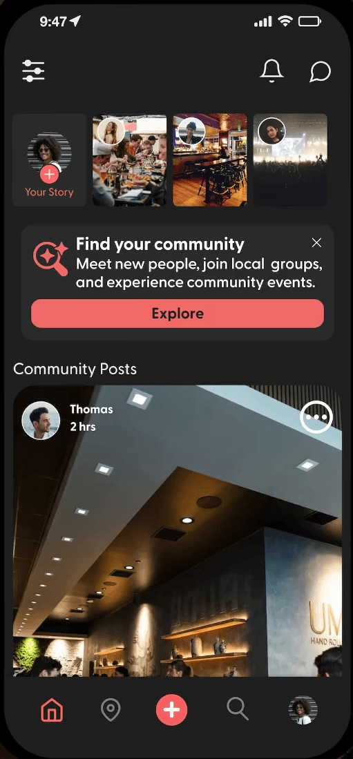Three frames to show the UI of Pinterest's New Feature UI. A person wearing headphones sits at a desk with a large curved monitor displaying graphic design software, surrounded by a laptop, smartphone, and potted plant, creating a modern workspace setup.