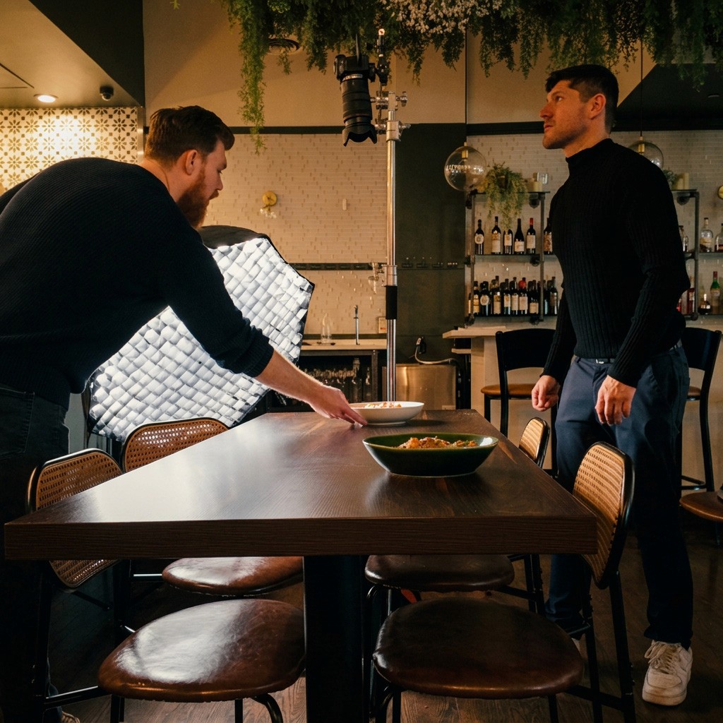On location photo and video production for restaurants Chicago