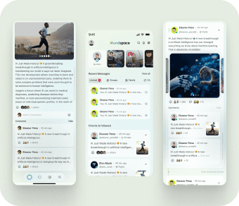 Finance tracking app in light and dark modes on two smartphones.