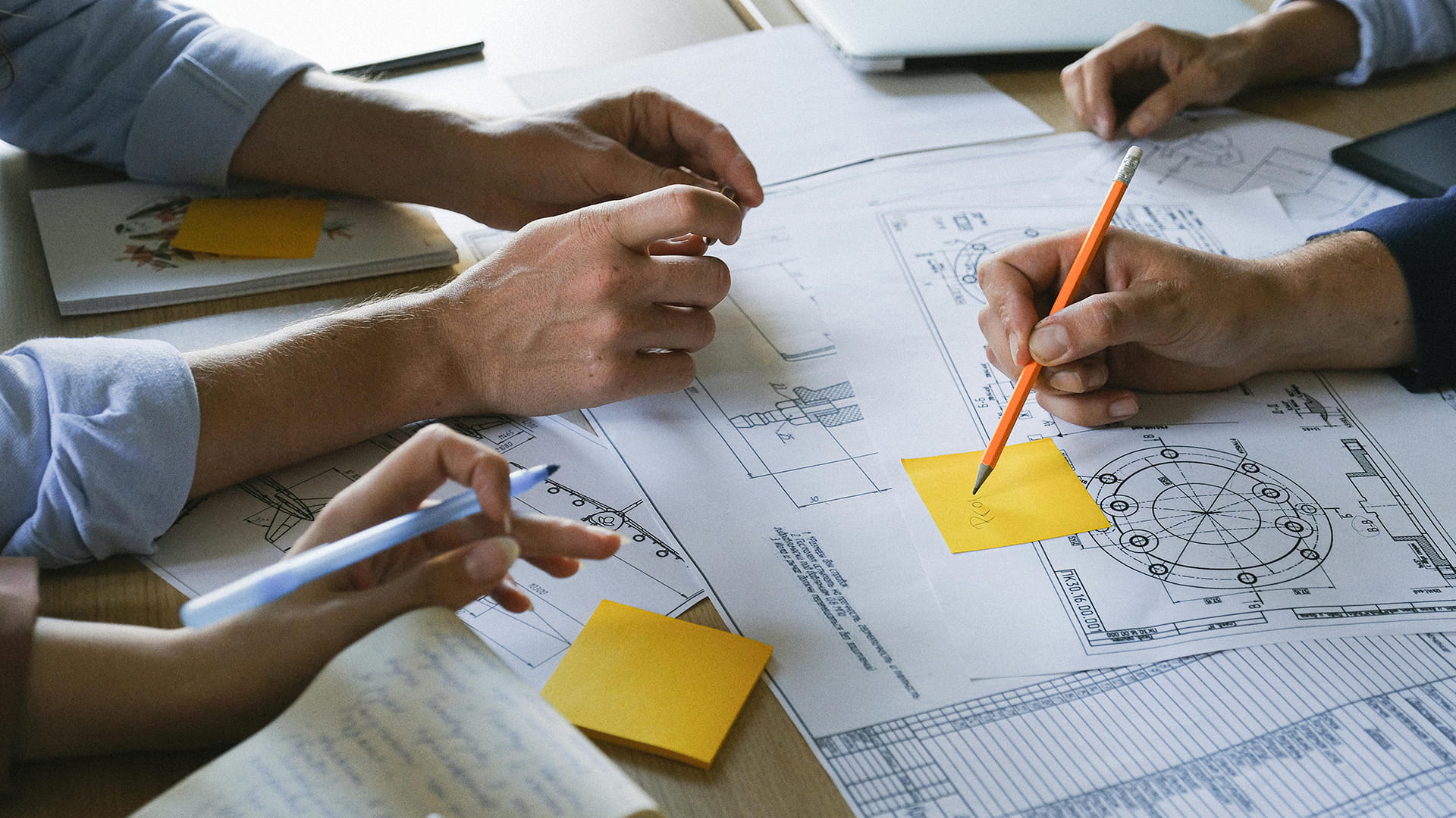 Working on a construction project