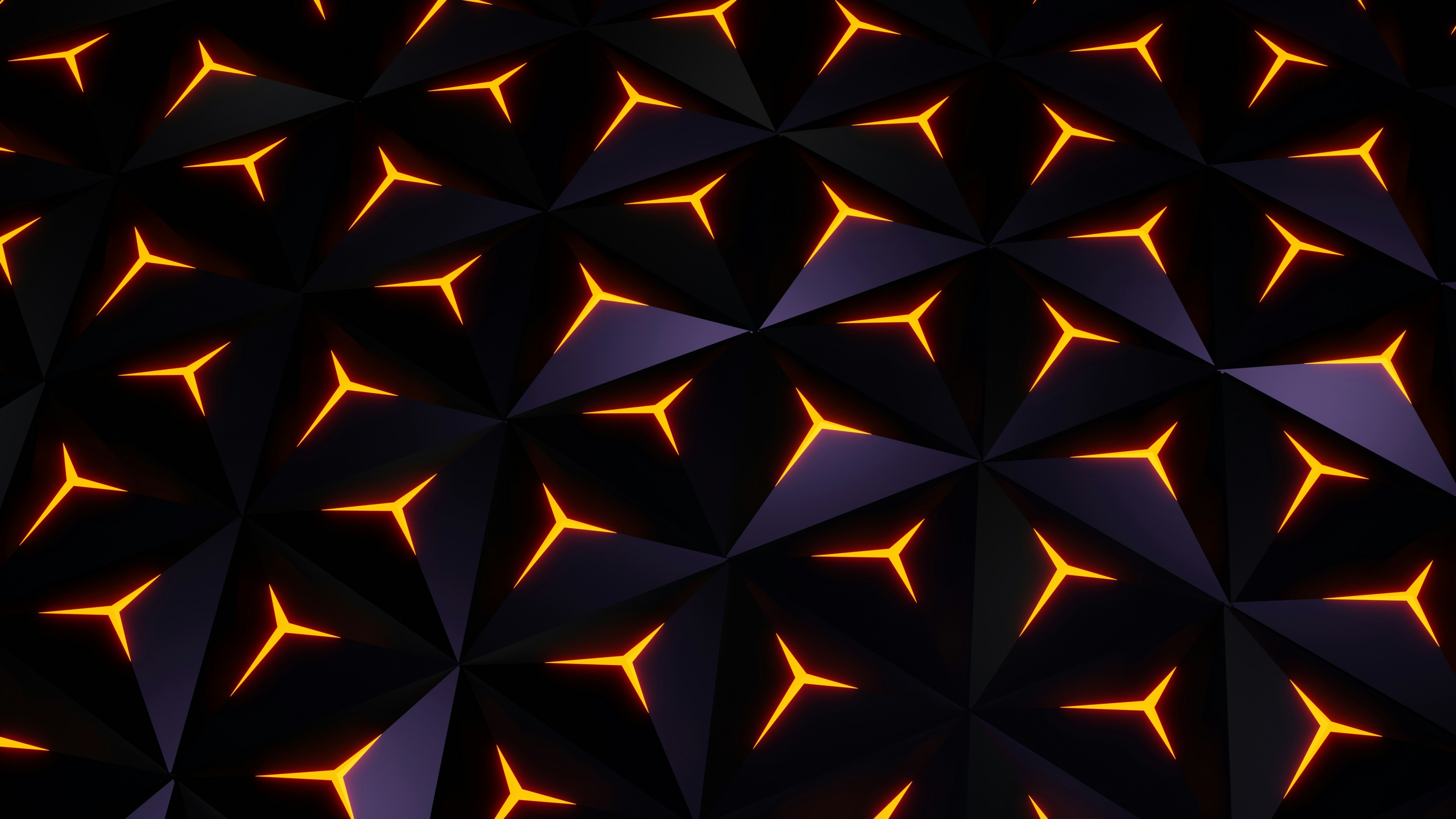 a black background with orange and yellow stars