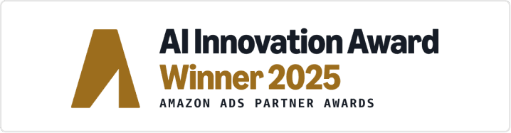 AI Innovation Award, Winner 2025, Amazon Ads Partner Awards