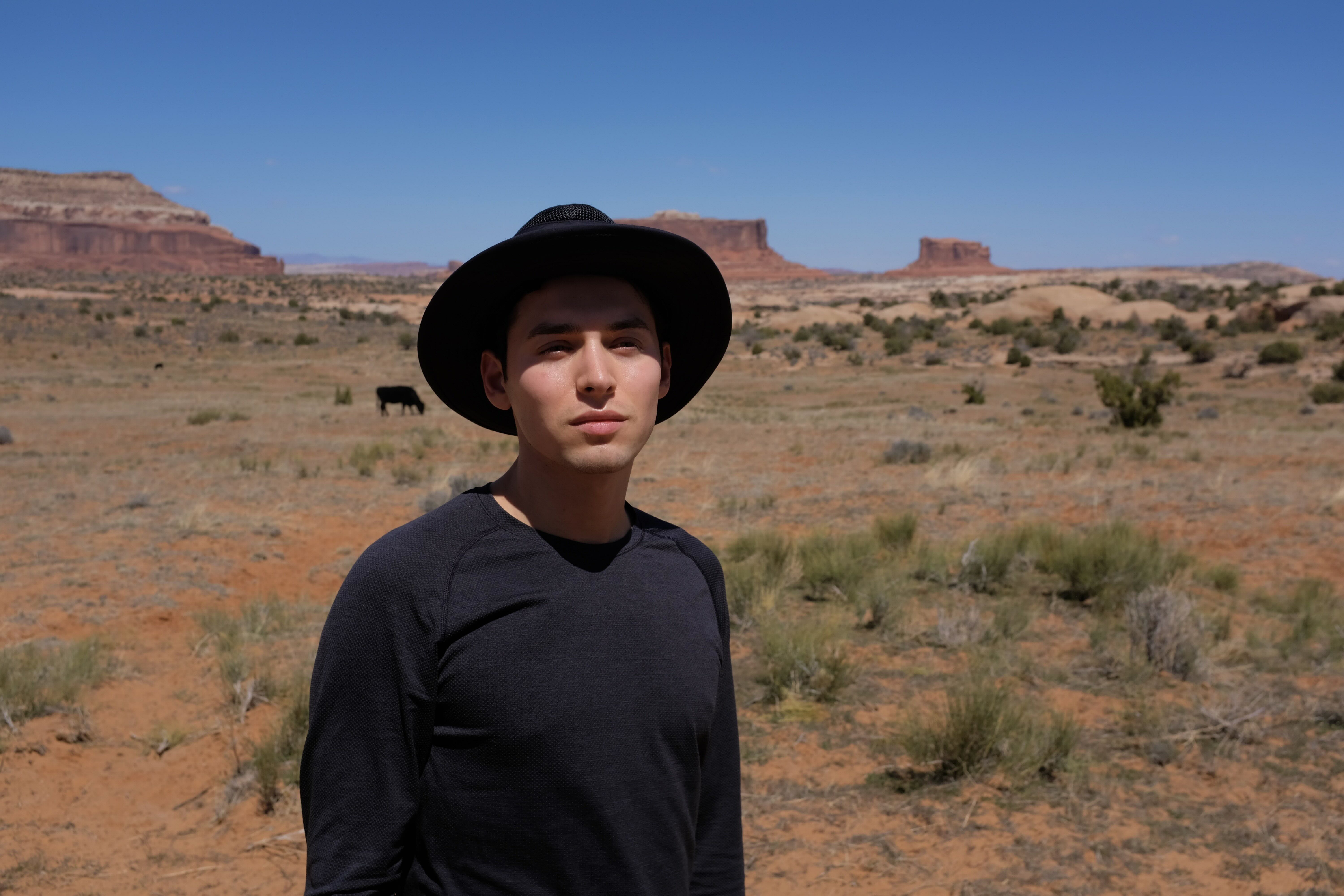 Image of Ben in a field. 
