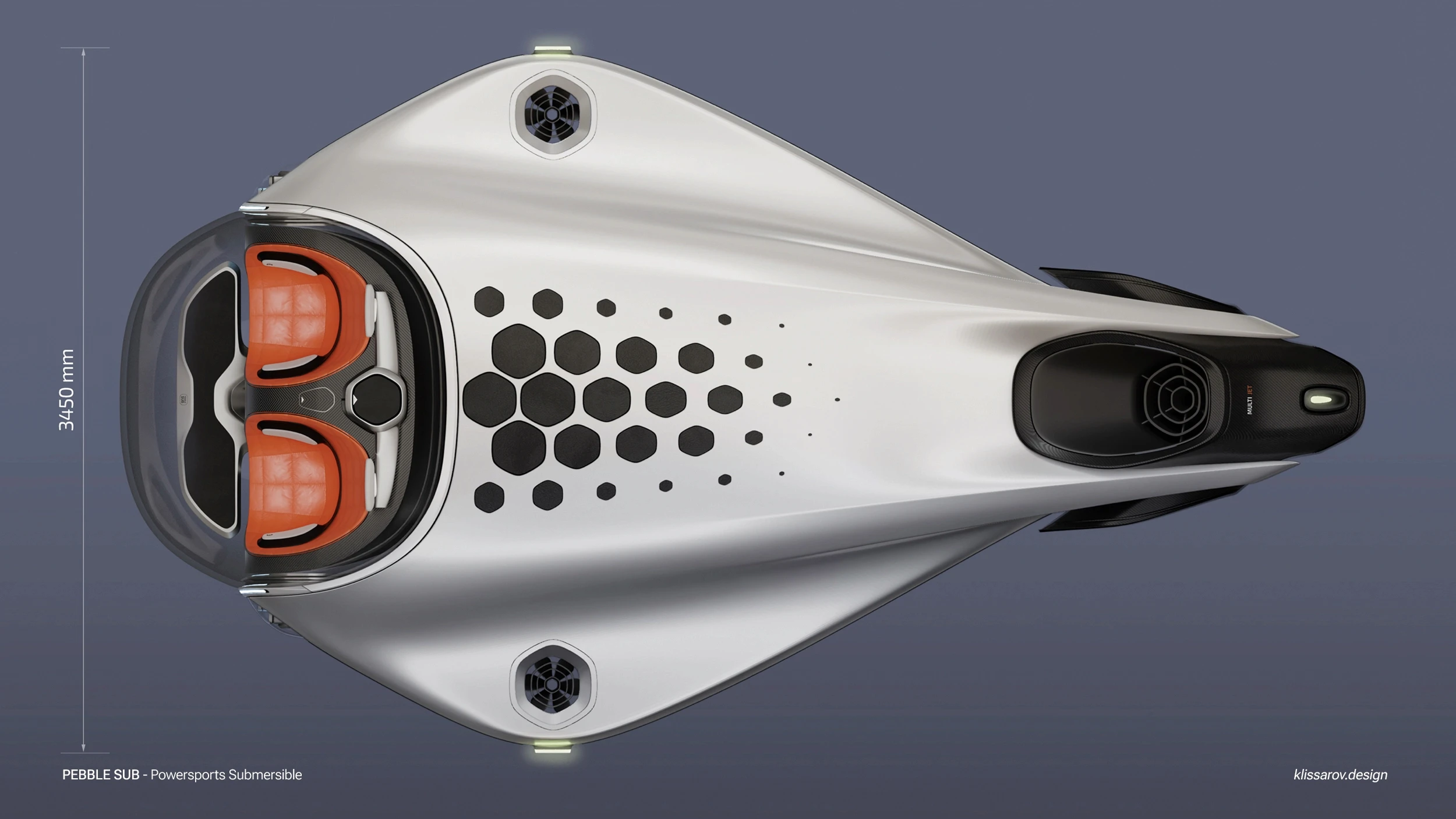 Submersible dimensions top view