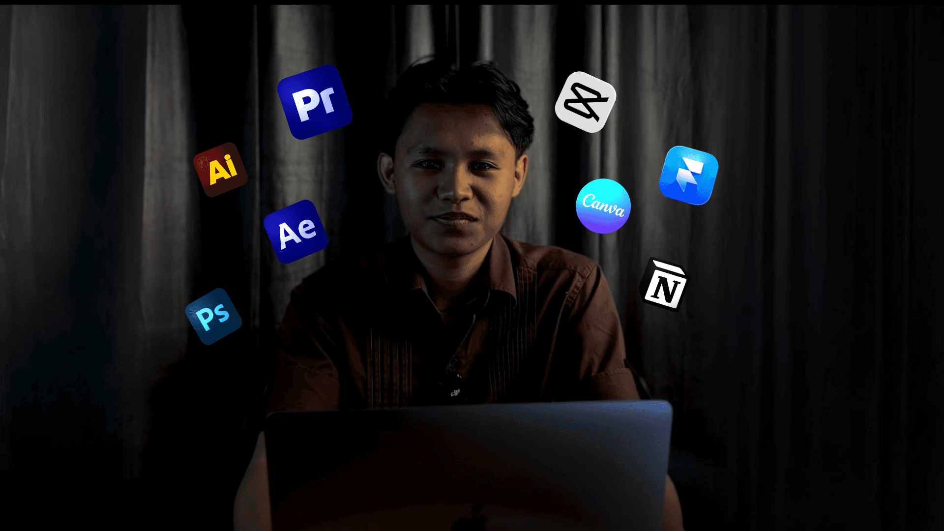 black and gray camera tripod