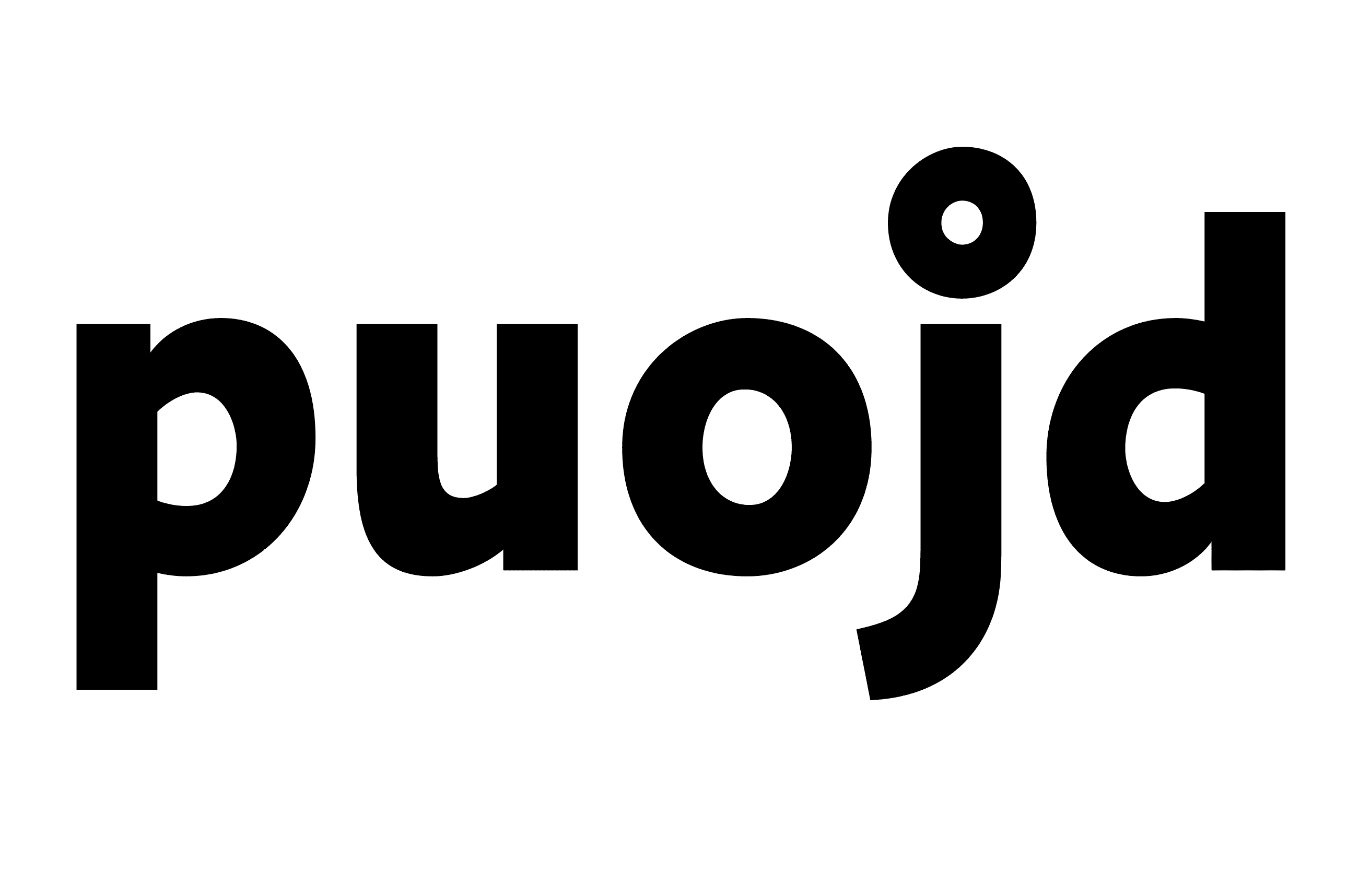 Puojd Logo featuring Deva Ideal Typeface