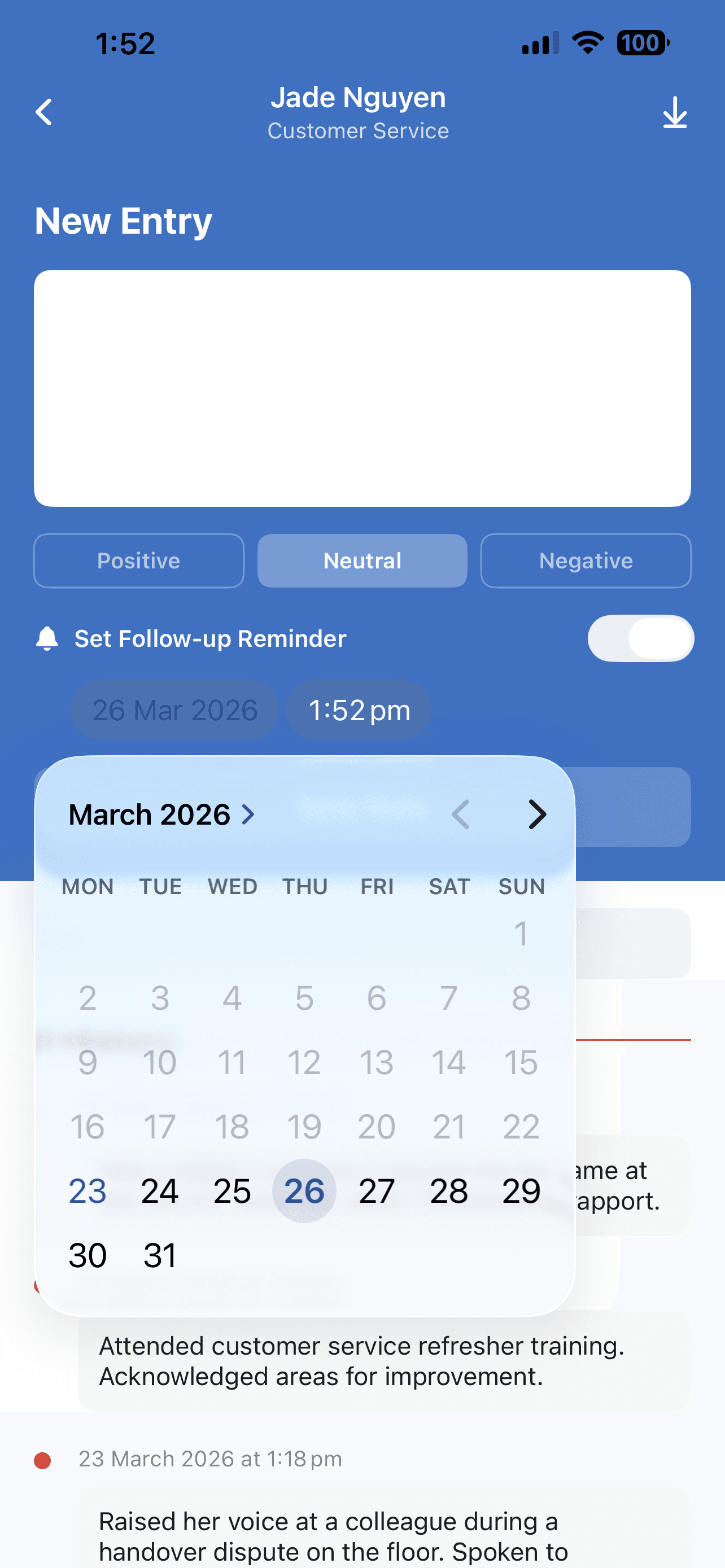 Cash up report with 3 tills including the till float, the til expected, the actual count and the variances between the 3 tills. Below the tills counts is a total physical count that results in a balanced till.