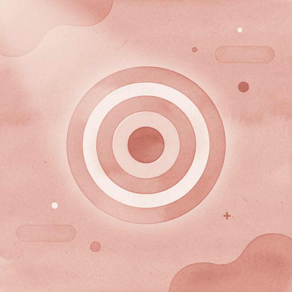 Target icon representing stability and precision in movement