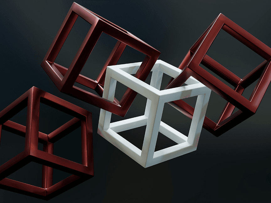 Abstract illustration representing organizational connection and brand strategy