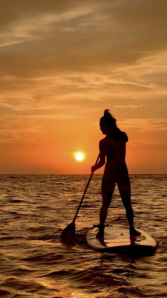 A man surfing