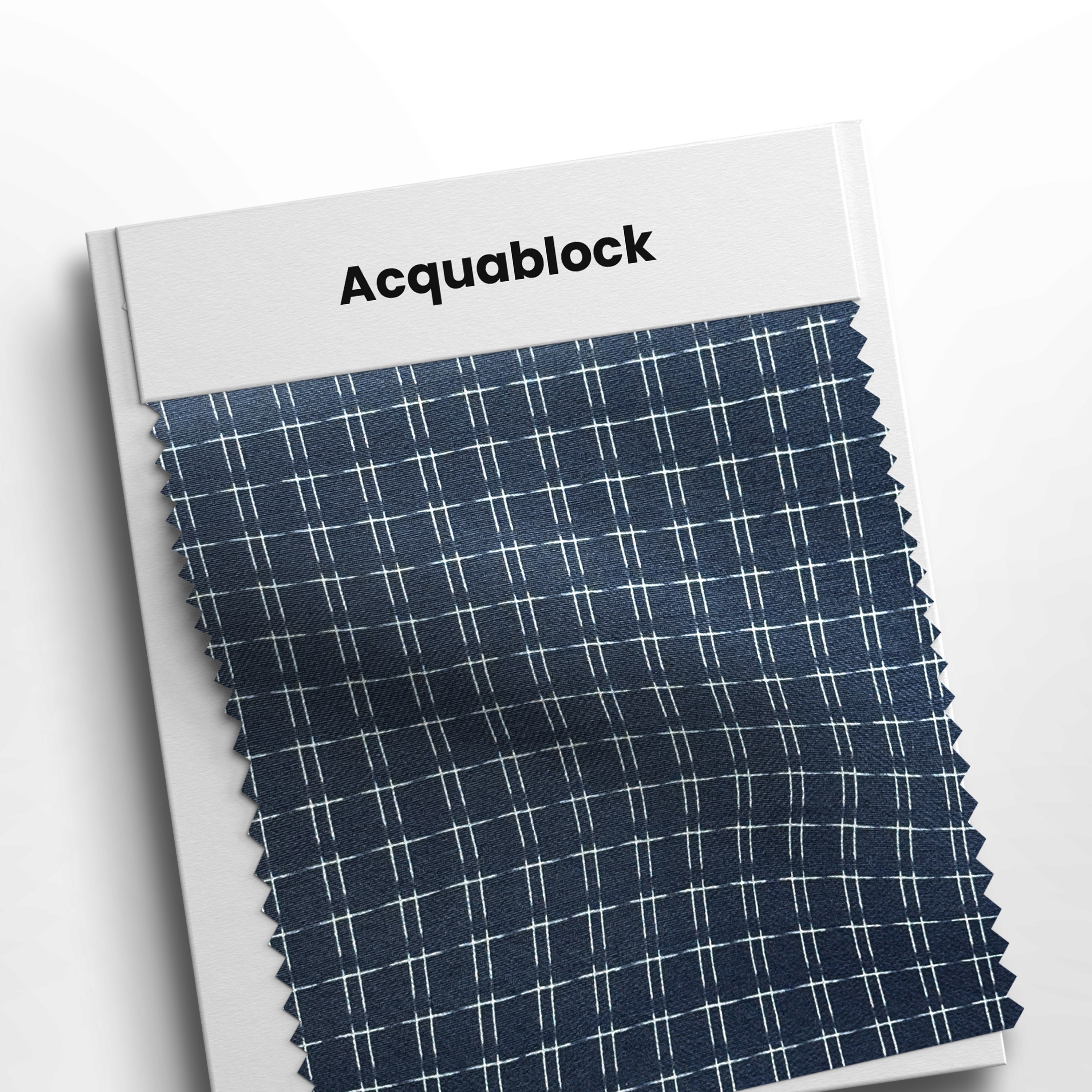 mostruário com tecido acquablock campina marinho