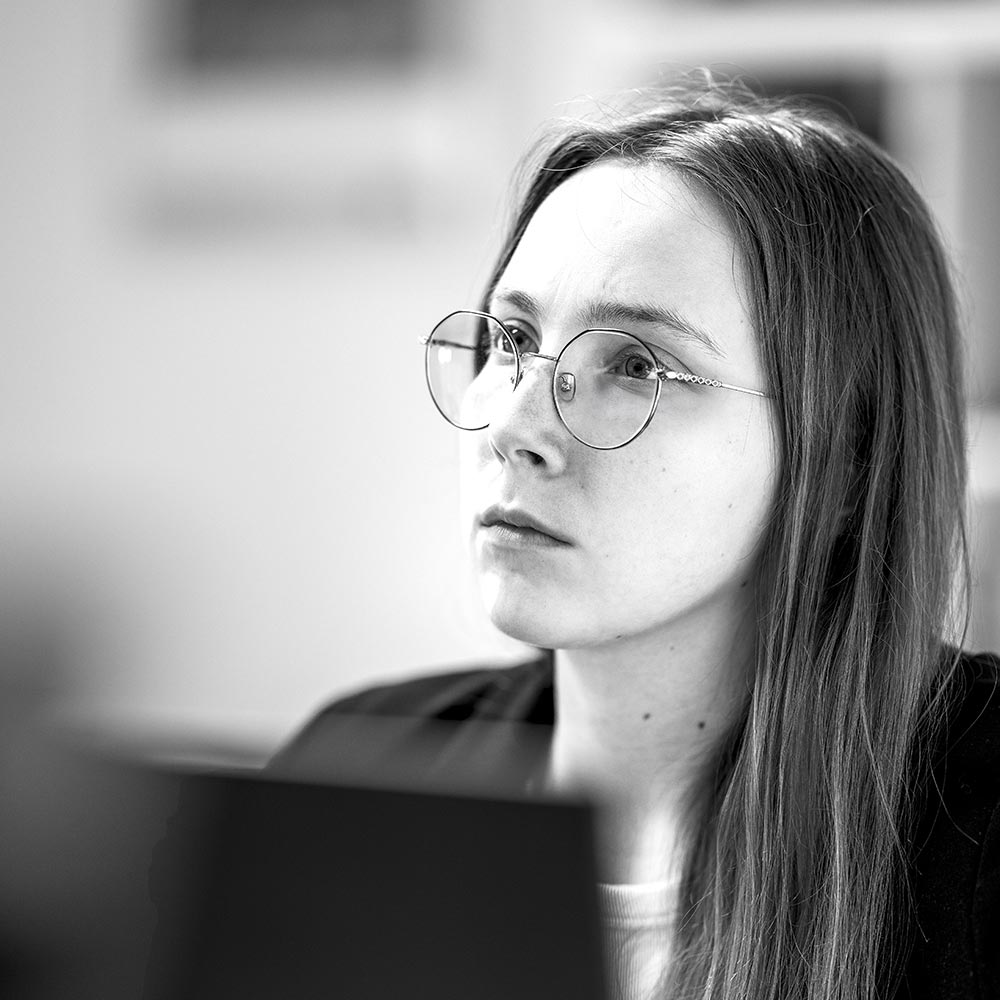 Portrait of Polina Sukhenko, automotive and motorsport designer