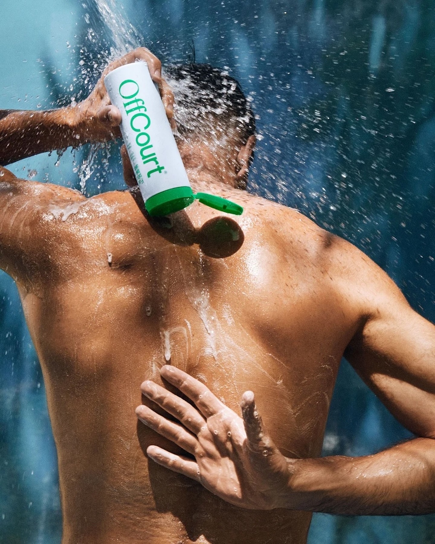 Offcourt Product Lifestyle Shot Outdoor Shower