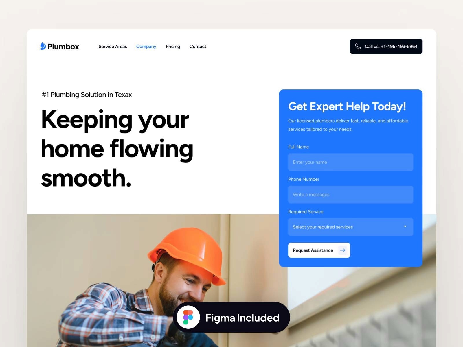 plumbox local business framer template