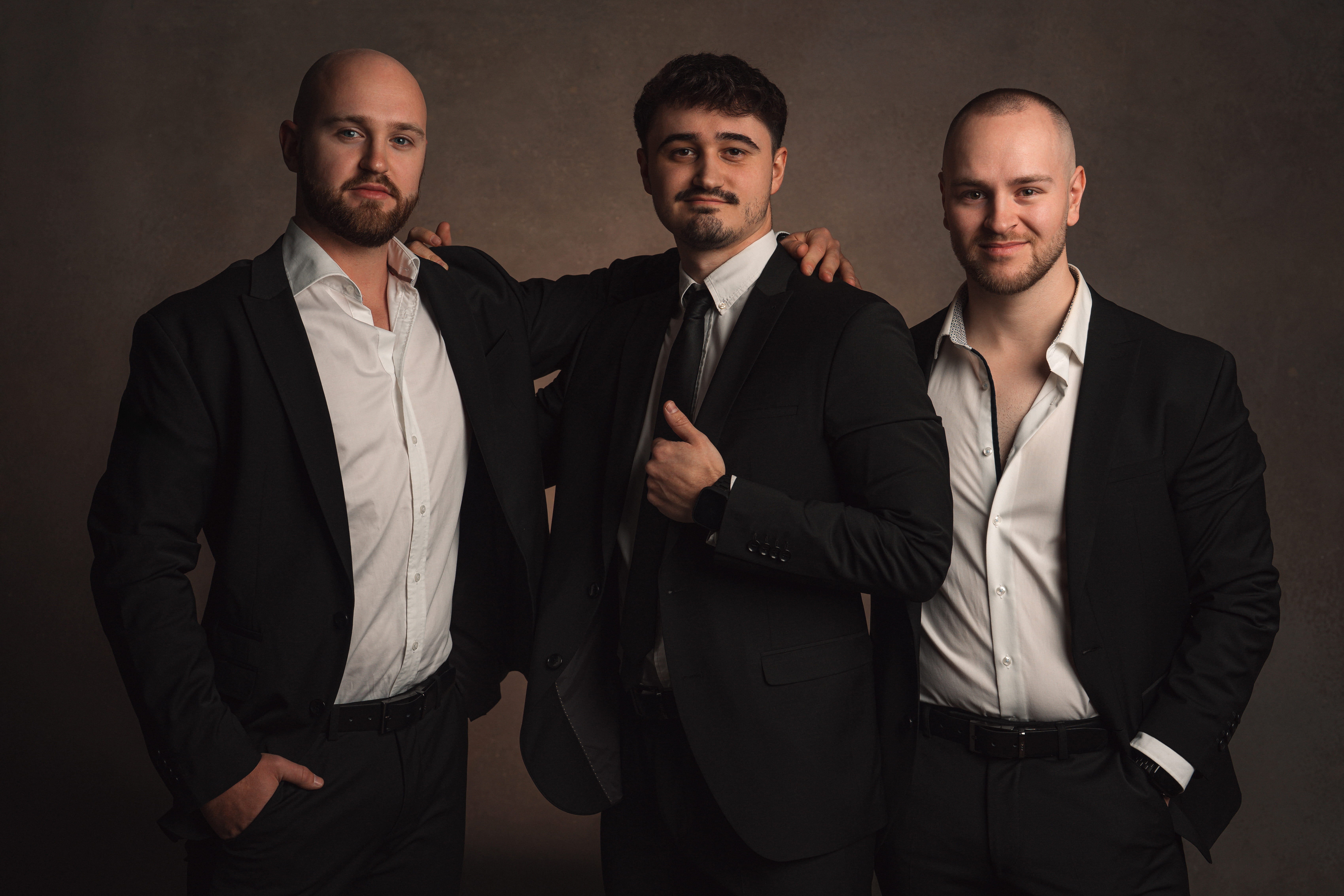 The filmmaking team behind Emoria Films, specializing in cinematic wedding films with a refined, editorial approach