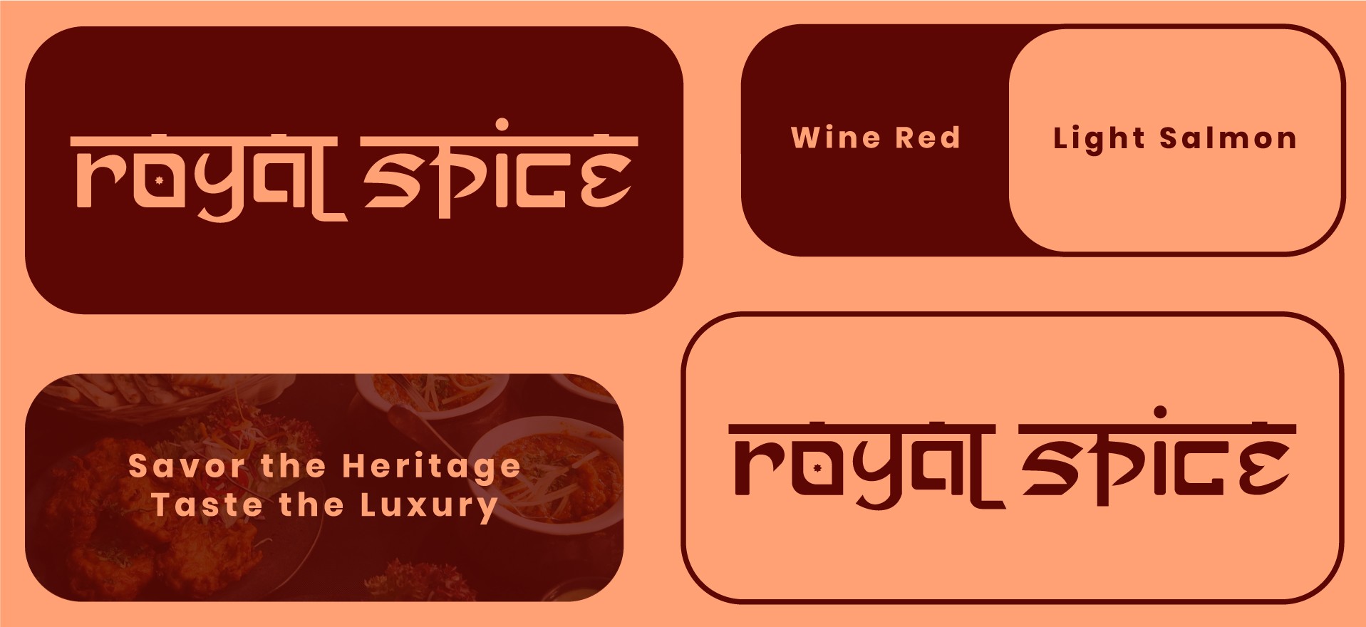 royal spice restaurant 8bit creative solutions branding brand identity logo design business card website design development creative agency marketing advertising seo mauritius
