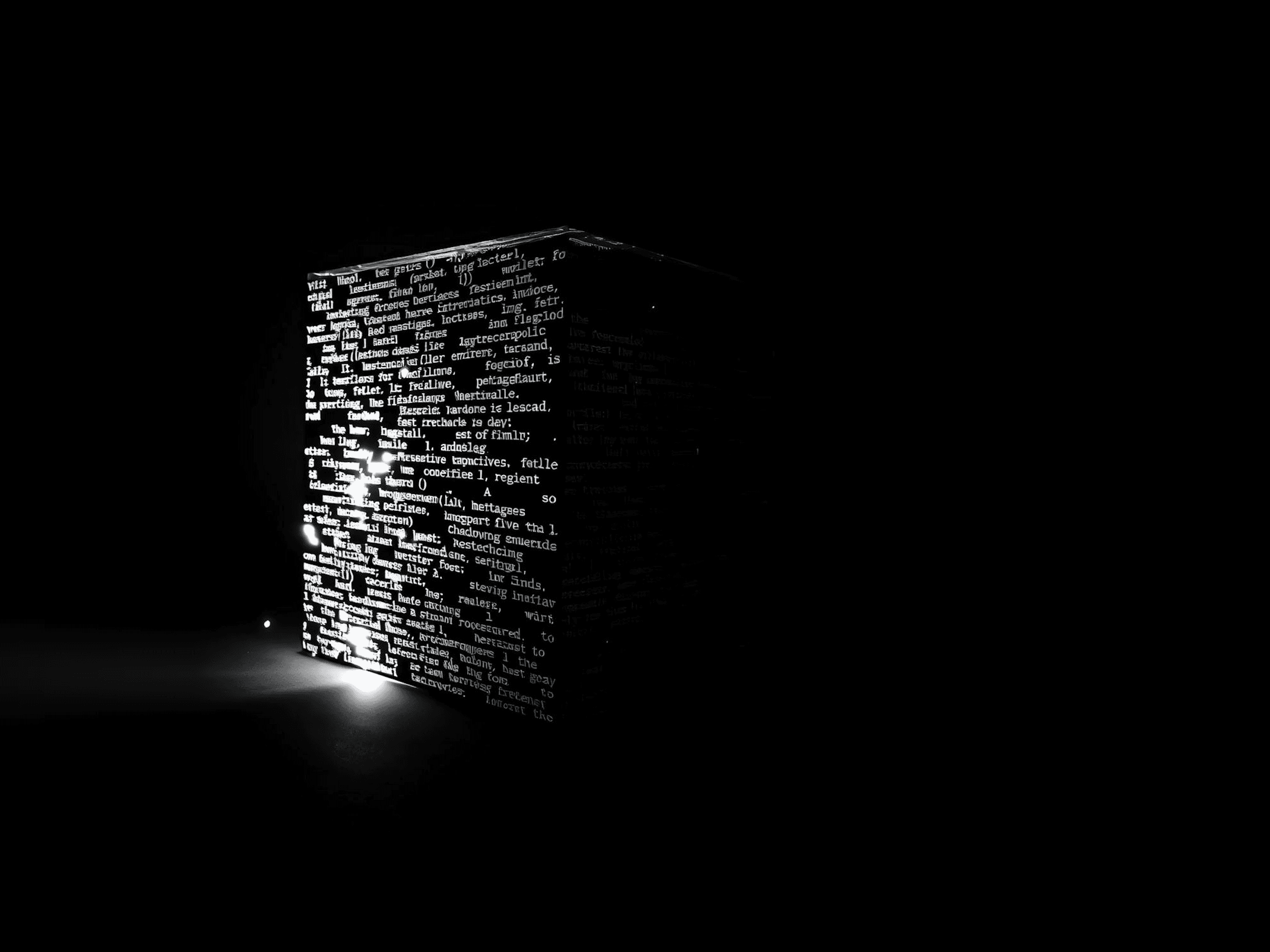 Monolith covered in text floating in darkness —  how brands lose their identity when entering  international markets without the right strategy